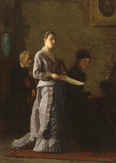 Singing a Pathetic Song by Thomas Eakins